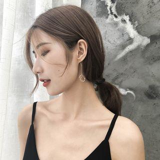 Wirework Drop Earring Gold Plating - As Shown In Figure - One Size