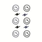 Smiley Face Print Waterproof Temporary Tattoo One Piece - One Size