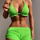 Halter Ruffle Bikini