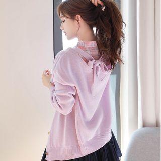 Tie-back Loose-fit Cardigan