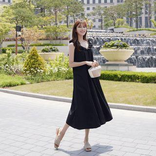 Frilled Long Flared Sundress