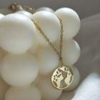 Alloy World Pendant Necklace Gold - One Size