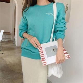 Lettered Cotton Sweatshirt
