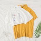 Short Sleeve Print Polo Shirt