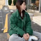 Puffer Jacket With Hoodie Scarf Set