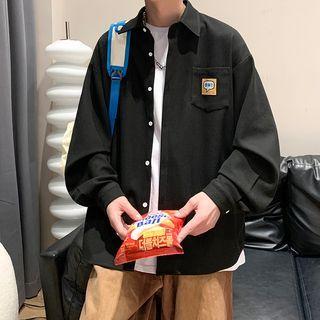 Heart Print Pocket Detail Shirt