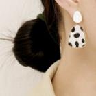 Geometric Print Drop Earring