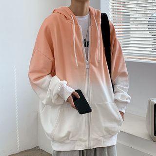 Gradient Long-sleeve Cardigan