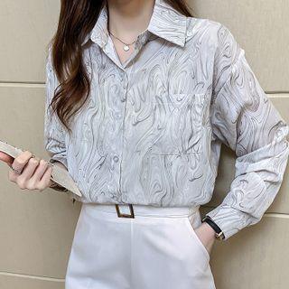 Long-sleeve Print Shirt (various Design)