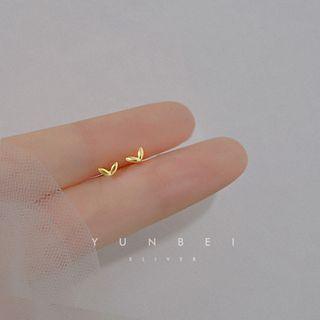 Grass Stud Earring 1 Pair - Gold - One Size
