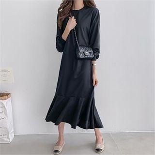 Drop-waist Long Pullover Dress