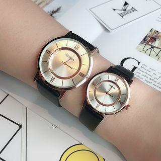 Retro Roman Numeral Strap Watch