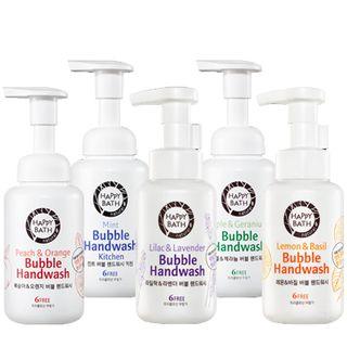 Happy Bath - Bubble Handwash 250ml (5 Types) Peach & Orange