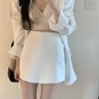 Plain Blazer / Pencil Skirt / Camisole Top