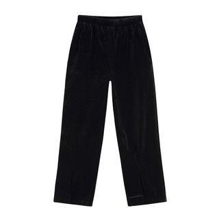 High Waist Wide Leg Pants Pants - Black - One Size