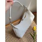 Faux Leather Handbag White - One Size