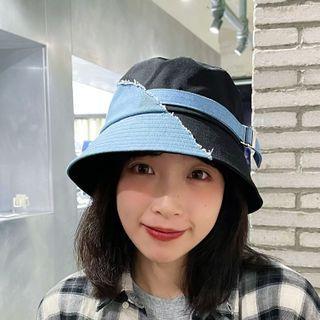 Two-tone Denim Bucket Hat