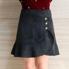 Ruffle Trim A-line Skirt