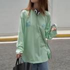 Long Sleeve Animal Print T-shirt