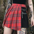 Tartan A-line Mini Skirt