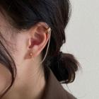 Alloy Chained Cuff Earring 1 Piece - Gold - One Size
