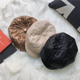Quilted Newsboy Cap