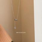 Geometric Pendant Stainless Steel Necklace E601 - Silver - One Size