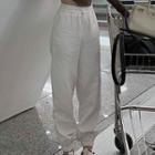 High-waist Wide-leg Jogger Jeans