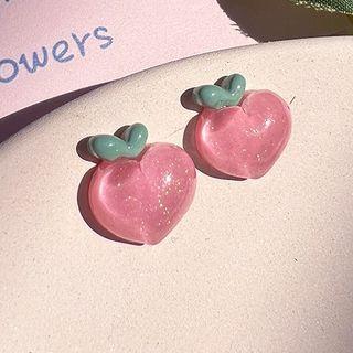 Peach Stud Earring / Clip-on Earring