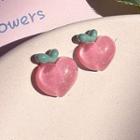 Peach Stud Earring / Clip-on Earring