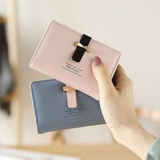 Two-tone Short Card Wallet