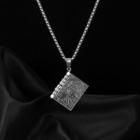 Bible Pendant Alloy Necklace 1908 - Charm & Chain - Silver - One Size