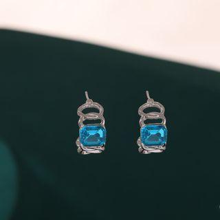Zircon Geometric Earring As Shown In Figure - One Size