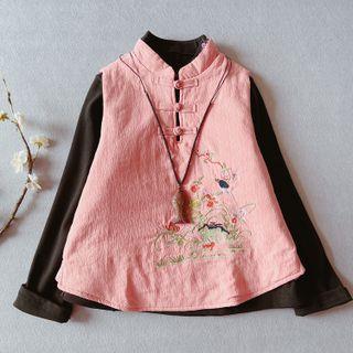 Traditional Chinese Floral Vest