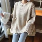 Pocket Detail Sweater / Lettering Long-sleeve T-shirt / Leggings