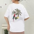 Parrot Embroidered Short-sleeve T-shirt