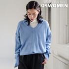 V-neck Detachable-sleeve Sweater