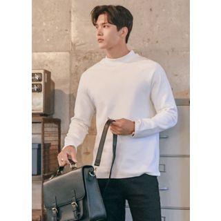 High-neck Raglan-sleeve Pullover