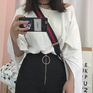 Plain Loose-fit Slit Top