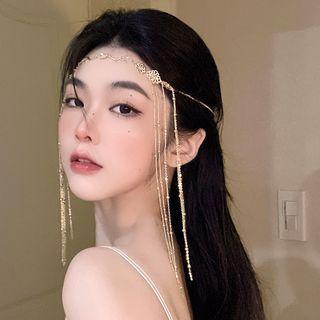 Fringed Alloy Headpiece Gold - One Size