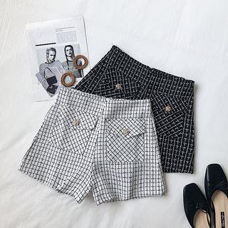 Plaid Pocket Shorts