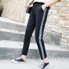 Contrast Panel Cropped Pants
