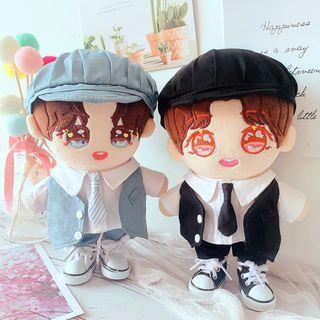 Doll Sneakers / Newsboy Cap / Shirt / Vest / Pants / Neck Tie / Set