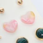 Set: Heart Earrings (6 Pairs)