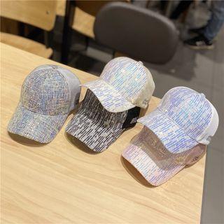 Sequined Panel Baseball Cap