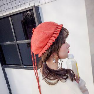 Ruffle Trim Beret