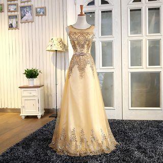 Sleeveless Bow-accent Mini Prom Dress