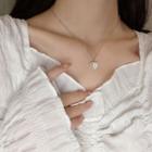 Heart Pendant Alloy Necklace 3559 - Necklace - Gold - One Size