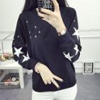 Star Embroidered Pullover
