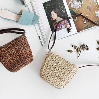 Straw Square Shoulder Bag